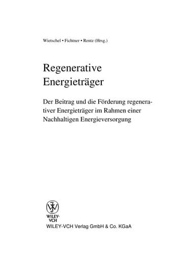 Tapa de Regenerative Energieträger