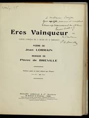 Tapa de Eros Vainqueur
