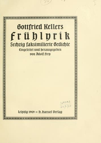 Tapa de Frühlyrik