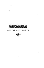 Tapa de English sonnets by poets of the past, ed. by S. Waddington