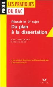 Tapa de Du Plan a La Dissertation