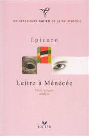Tapa de Lettre à Ménécée