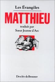 Tapa de Evangile selon Matthieu