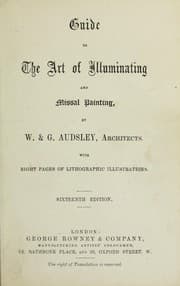 Tapa de Guide to the art of illuminating and missal painting