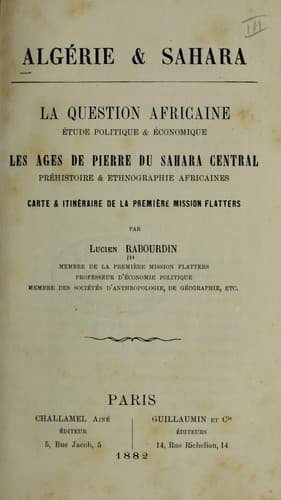 Tapa de Algérie & Sahara