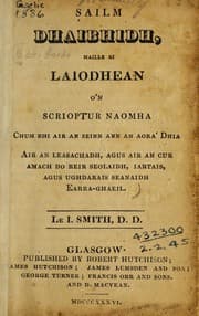 Tapa de Sailm Dhaibhidh, maille ri Laidhean on Scrioptur Naomha ...