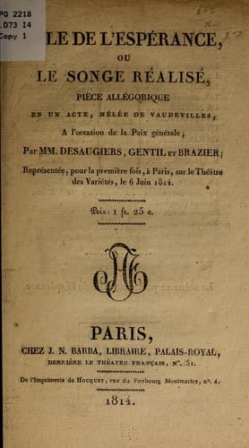 Tapa de L'île de l'Espérance