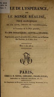 Tapa de L'île de l'Espérance