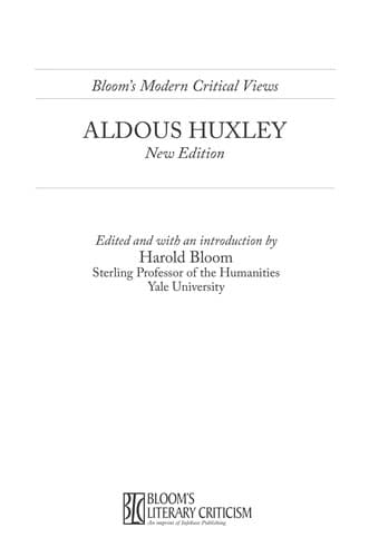 Tapa de Aldous Huxley