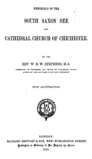 Tapa de Memorials of the South Saxon see and cathedral church of Chichester