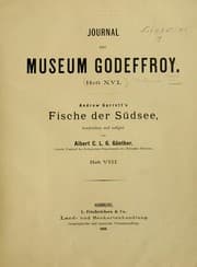 Tapa de Journal des Museum Godeffroy