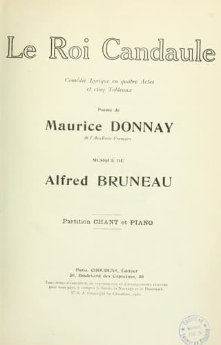 Tapa de Le roi Candaule