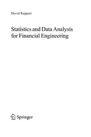 Tapa de Statistics and data analysis for financial engineering