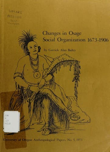 Tapa de Changes in Osage social organization