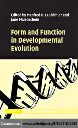 Tapa de Form and Function in Developmental Evolution