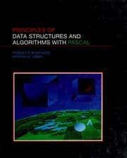 Tapa de Principles of data structures and algorithms with Pascal