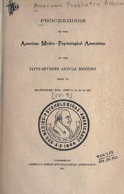 Tapa de Proceedings of the annual meeting