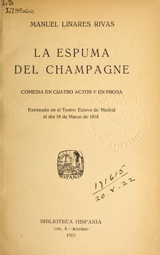 Tapa de La espuma del champagne