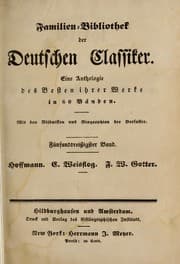 Tapa de Geist aus E. T. A. Hoffmann's werken