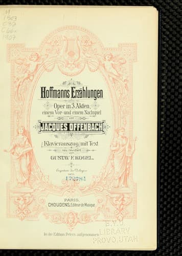Tapa de Hoffmanns Erzählungen