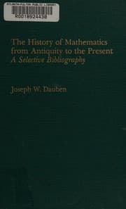 Tapa de The history of mathematics from antiquity to the present