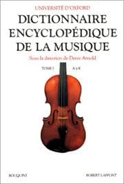 Tapa de Dictionnaire encyclopédique de la musique