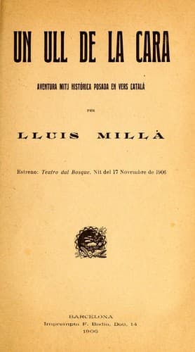Tapa de Un ull de la cara