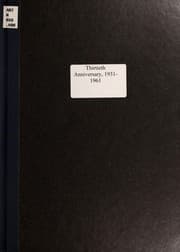 Tapa de Thirtieth anniversary, 1931-1961