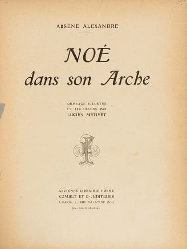 Tapa de Noé dans son arche