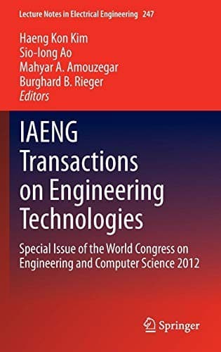 Tapa de IAENG Transactions on Engineering Technologies