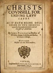 Tapa de Christ's counsell for ending law cases