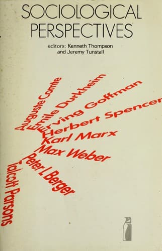 Tapa de Sociological perspectives: selected readings