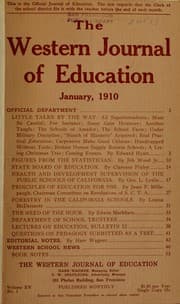 Tapa de The Western journal of education