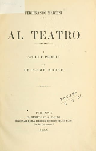 Tapa de Al teatro