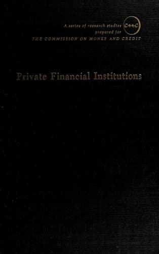 Tapa de Private financial institutions