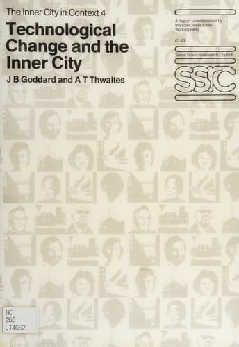 Tapa de Technological change and the inner city