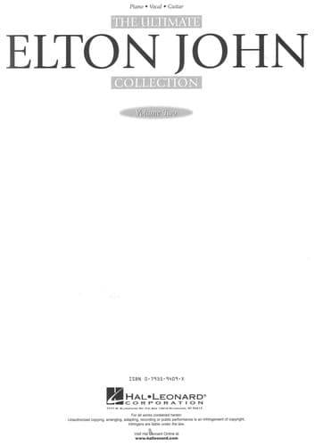 Tapa de The ultimate Elton John collection