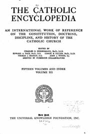 Tapa de The Catholic encyclopedia