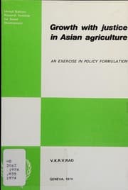 Tapa de Growth with justice in Asian agriculture
