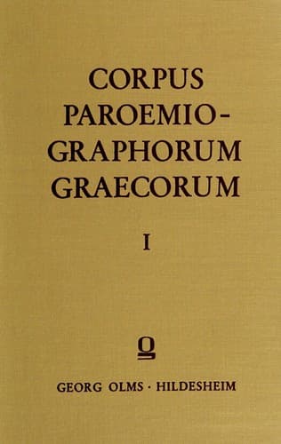 Tapa de Corpus Paroemiographorum Graecorum