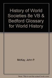 Tapa de History of World Societies 8e VB & Bedford Glossary for World History