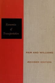 Tapa de Economics of transportation