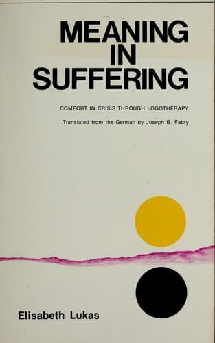 Tapa de Meaning in suffering