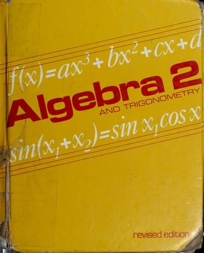 Tapa de Algebra 2 and Trigonometry