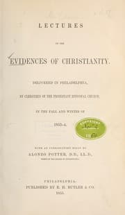 Tapa de Lectures on the evidences of Christianity...