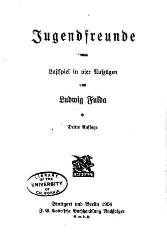 Tapa de Jugendfreunde
