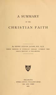 Tapa de A summary of the Christian faith