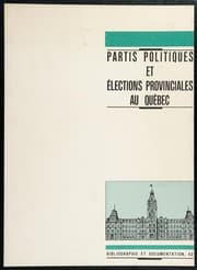 Tapa de Partis politiques et élections provinciales au Québec