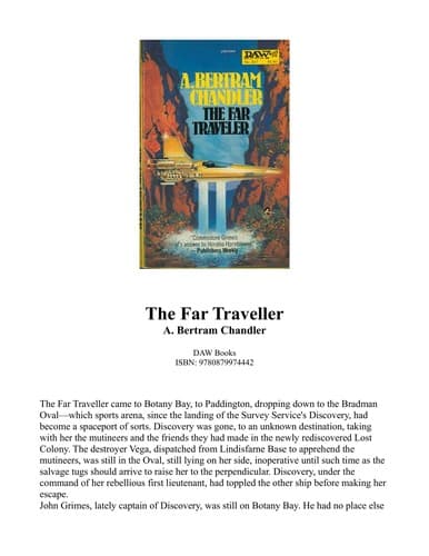 Tapa de The far traveller