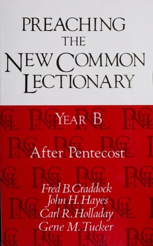 Tapa de Preaching the New Common Lectionary, Year B
